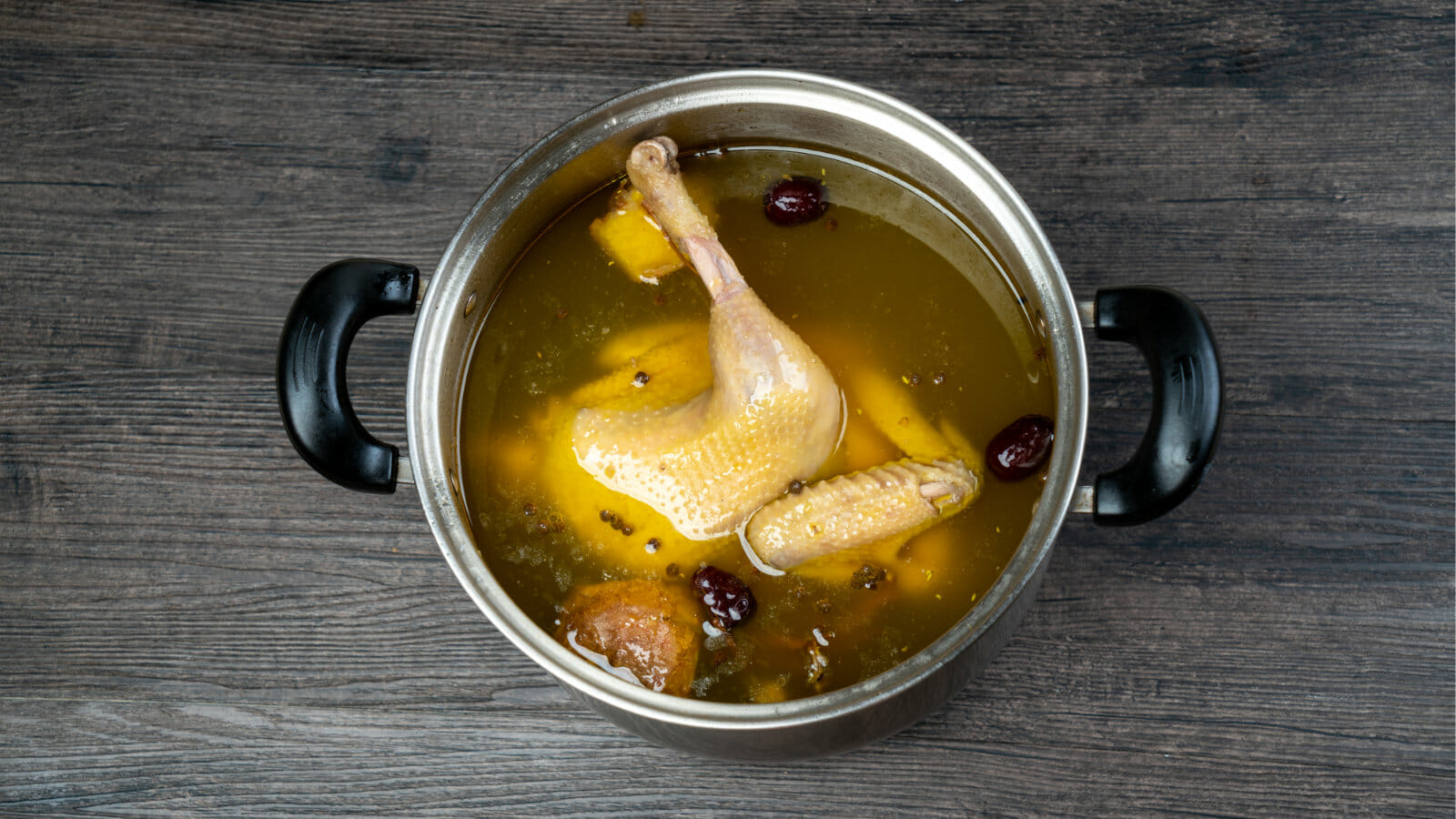 wine cooked chicken soup